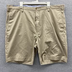 Polo Ralph Lauren Shorts Mens 44 Tan Khaki Chino Flat Front Classic Fit Casual